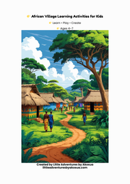 Little African Explorers Activity Pack, 5 Fun Activities for Curious Kids