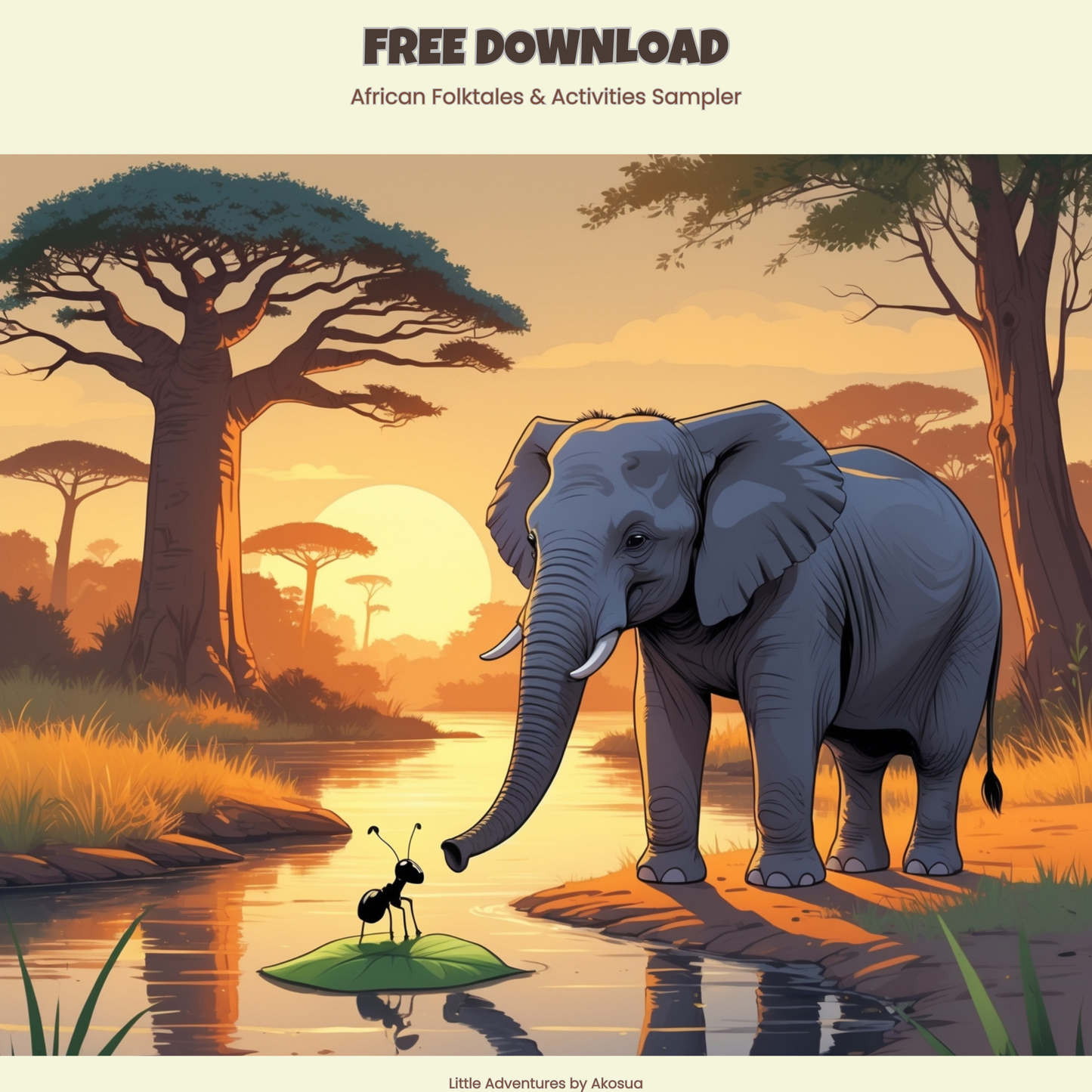 African Folktales & Activities | Free Printable Sampler for Kids | Ages 4–12