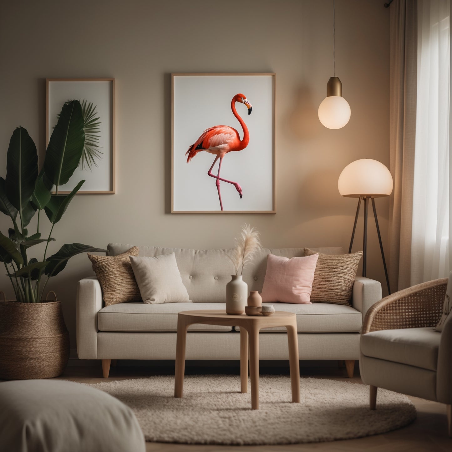 I Dream Like Ama” – African Flamingo Affirmation Poster (8x10", PNG + PDF)