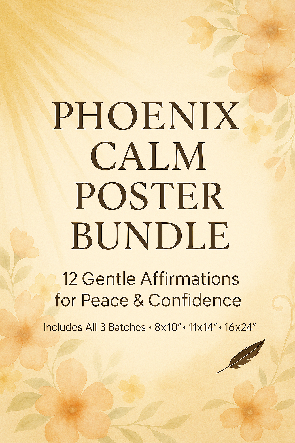 Phoenix Calm Poster Bundle – All Sizes (Printable Affirmations)