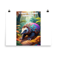 Civet Affirmation Poster – “I Trust My Quiet Curiosity” | African Animal Wall Art for Kids