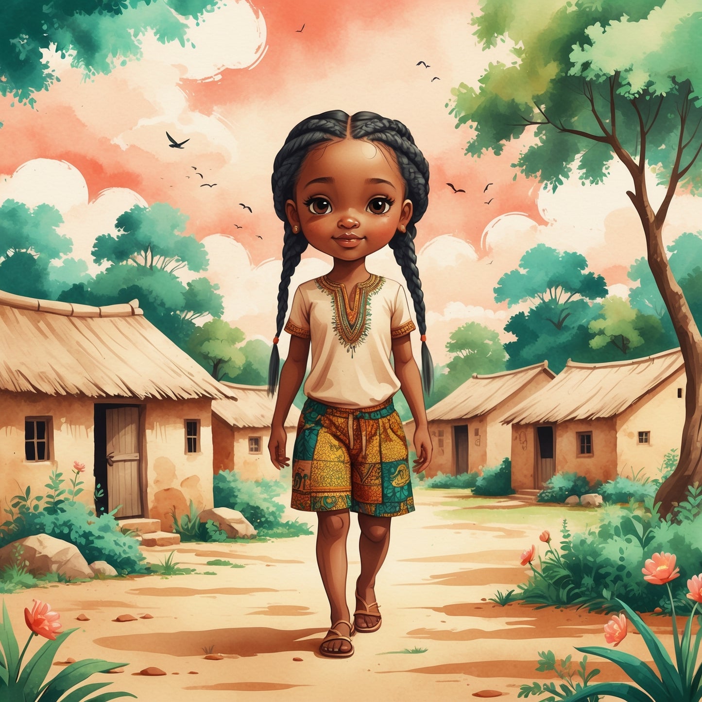 African Confidence Activities for Shy Kids | Printable Affirmations, Stories & Colouring | Ages 5–9