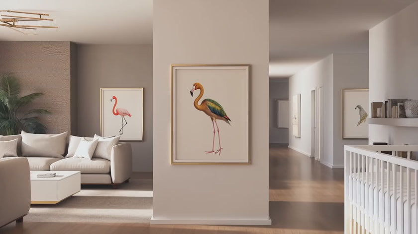 I Dream Like Ama” – African Flamingo Affirmation Poster (8x10", PNG + PDF)